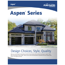 Aspen Series garage door product literature